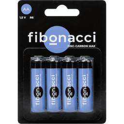 Батарейка Fibonacci R6/4B AA Пальчик солевая