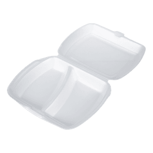 Ланч-бокс 2-секции LB max-2/255*190*70 мм БЕЛЫЙ ЭКО УП