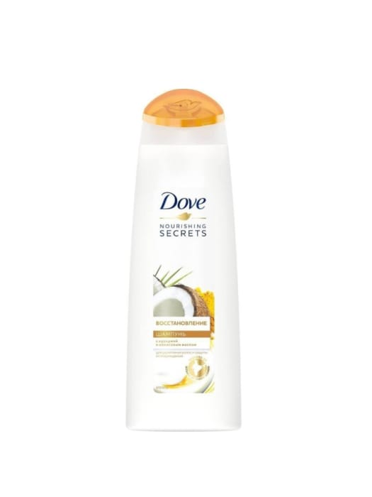 Шампунь 250 мл "Dove", Восстановление с куркумой и кокосовым маслом