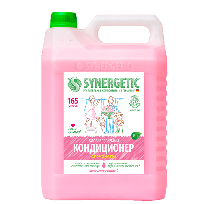 Кондиционер-ополаскиватель для белья 5 л SYNERGETIC Аромамагия Кондиционер-ополаскиватель для белья 5 л SYNERGETIC Аромамагия