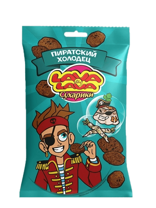 Сухарики "LAVA LAVA" 30 г ассортимент, Холодец Сухарики "LAVA LAVA" 30 г ассортимент, Холодец