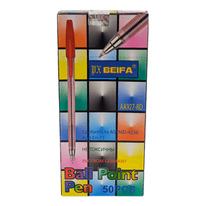Ручка шариковая 0,7 мм КРАСНАЯ "Beifa" АА 927RD, металлический наконечник Ручка шариковая 0,7 мм КРАСНАЯ "Beifa" АА 927RD, металлический наконечник