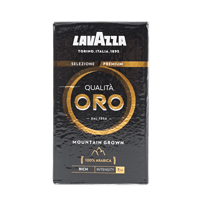 Кофе молотый 250 гр "Lavazza" Oro Черная уп, вакуумная уп, арабика Кофе молотый 250 гр "Lavazza" Oro Черная уп, вакуумная уп, арабика