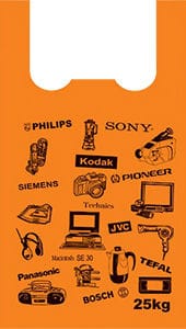 Пакет Майка 42+18*62 см/17 мкм/9,15 гр "Электрон" Желтый КОТ Пакет Майка 42+18*62 см/17 мкм/9,15 гр "Электрон" Желтый КОТ