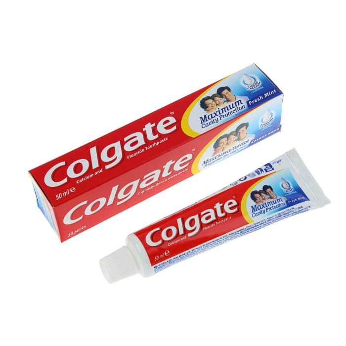 Зубная паста 50 мл "Colgate", Защита от кариеса, Синяя, Свежая мята Зубная паста 50 мл "Colgate", Защита от кариеса, Синяя, Свежая мята